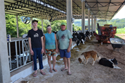 Silério com a esposa Judite e o filho Luís Carlos