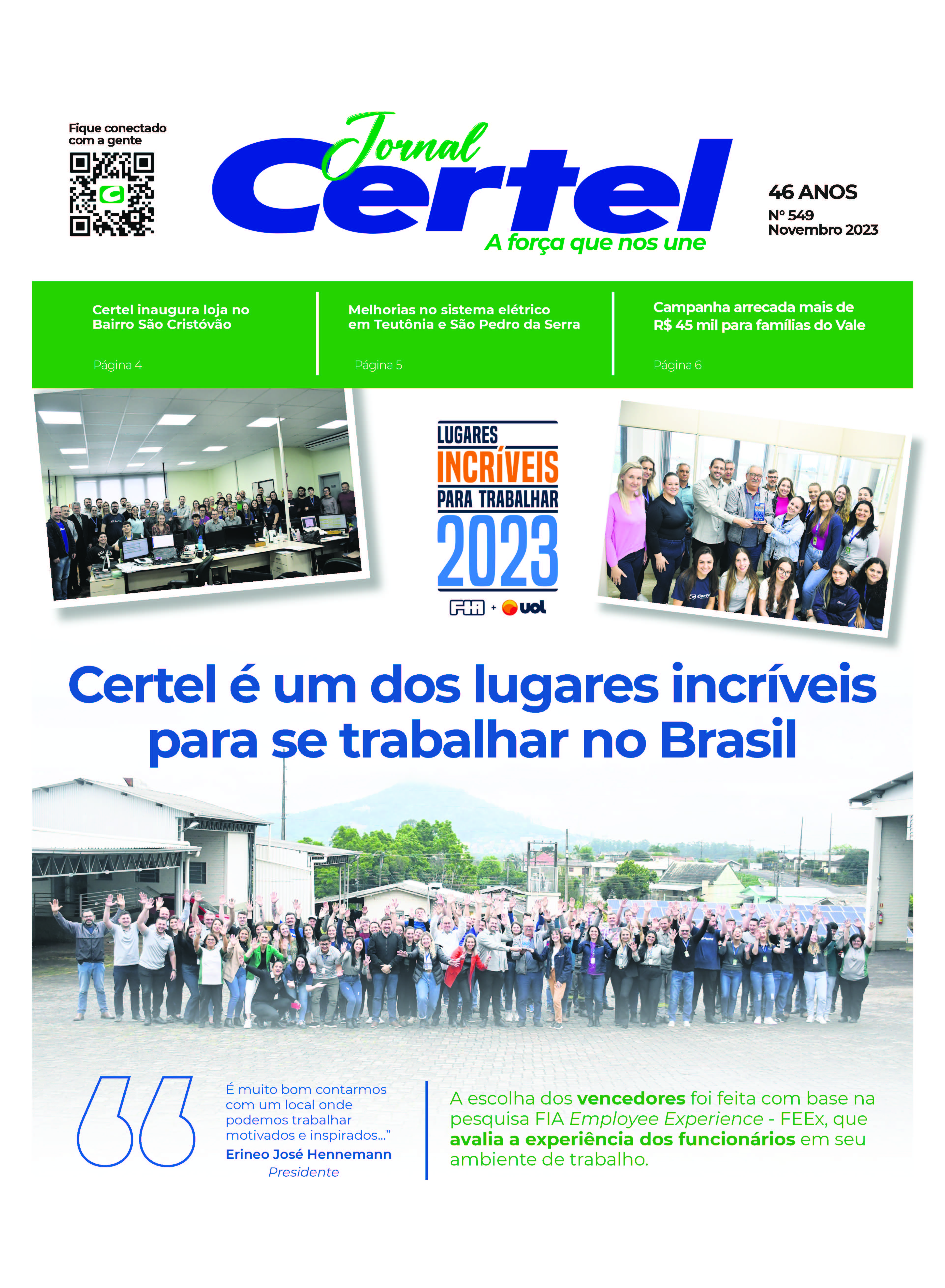 Jornal Certel novembro de 2023