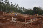 Escavações das fundações de bases dos equipamentos de medição e transformação estão finalizadas