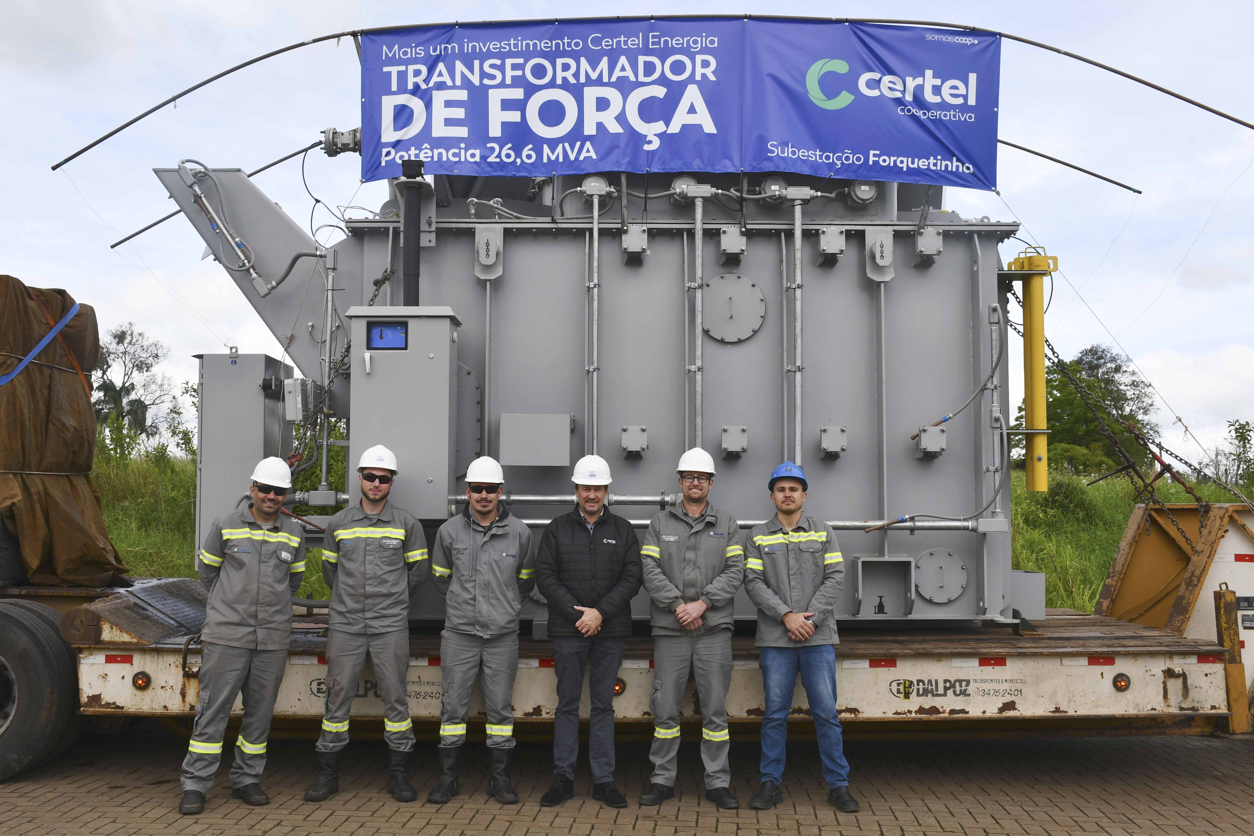 Equipamento ampliará capacidade de distribuição de energia na região