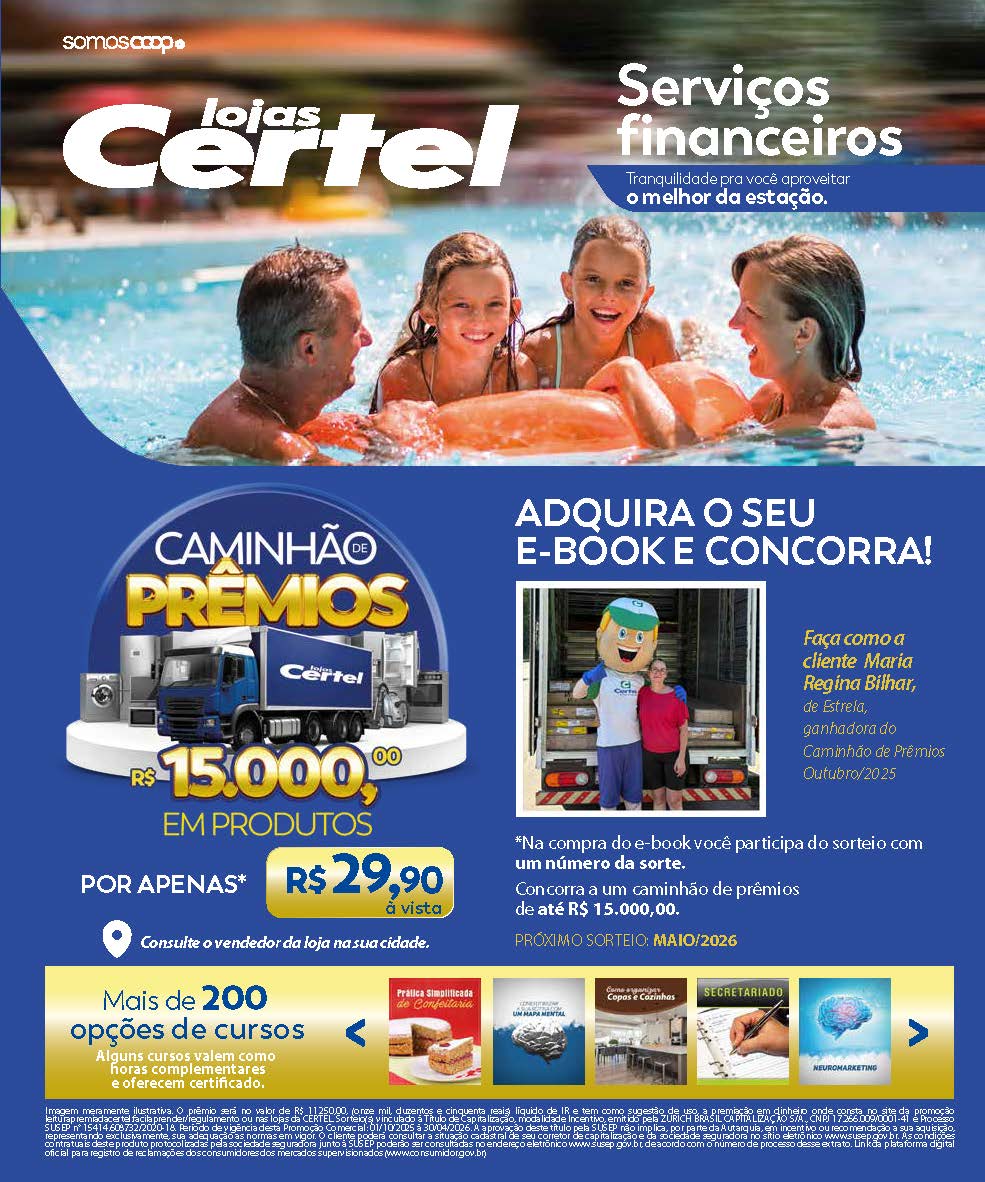 Revista Lojas Certel - Serviços Financeiros