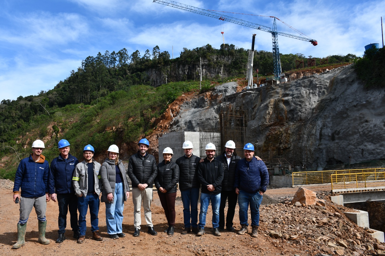 Hidrelétrica Vale do Leite: obras chegam a 53% de execução