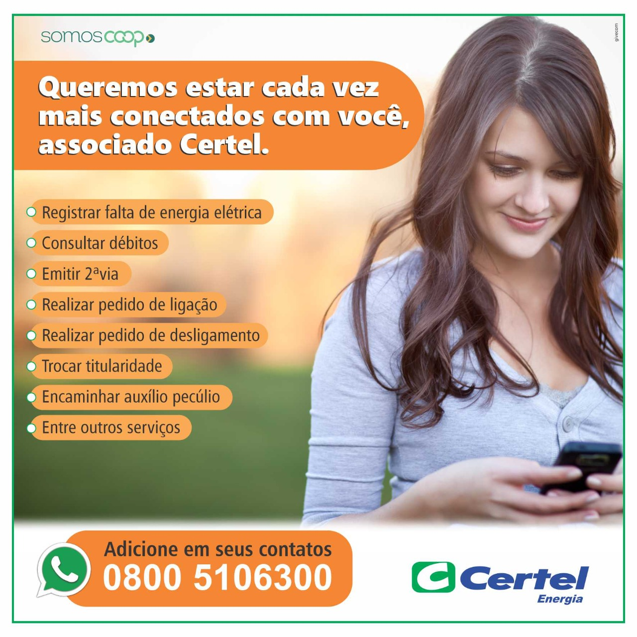 Atendimentos podem ser realizados  via WhatsApp