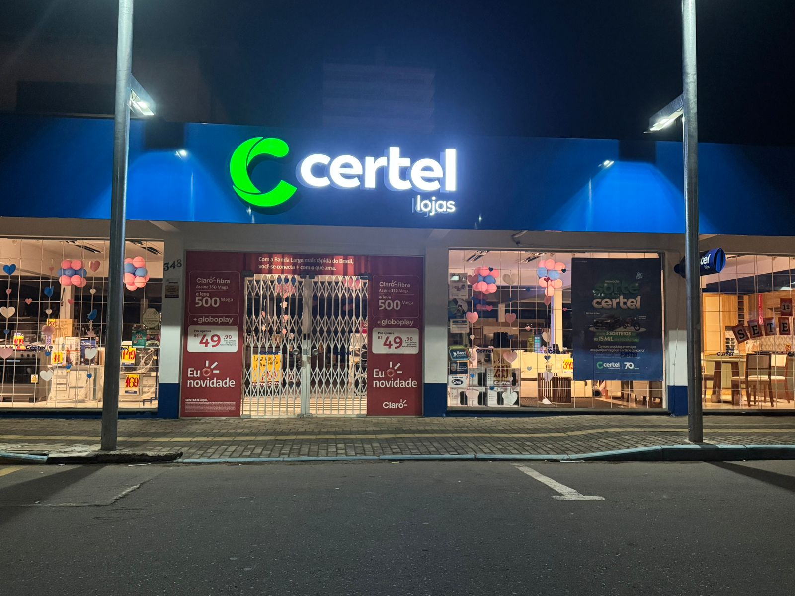 Fachada Lojas Certel