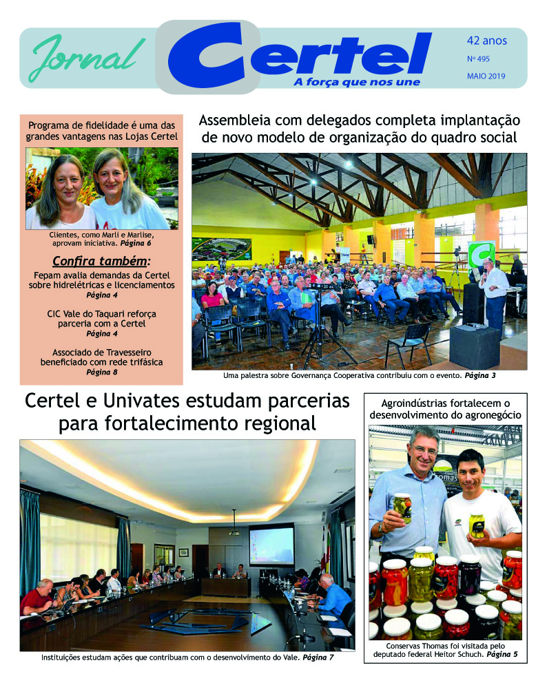 Jornal Certel Maio 2019