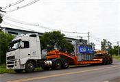 Transformador de força chegou hoje pela manhã, na Subestação de Teutônia